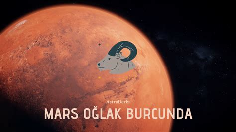 Mars oğlak burcunda